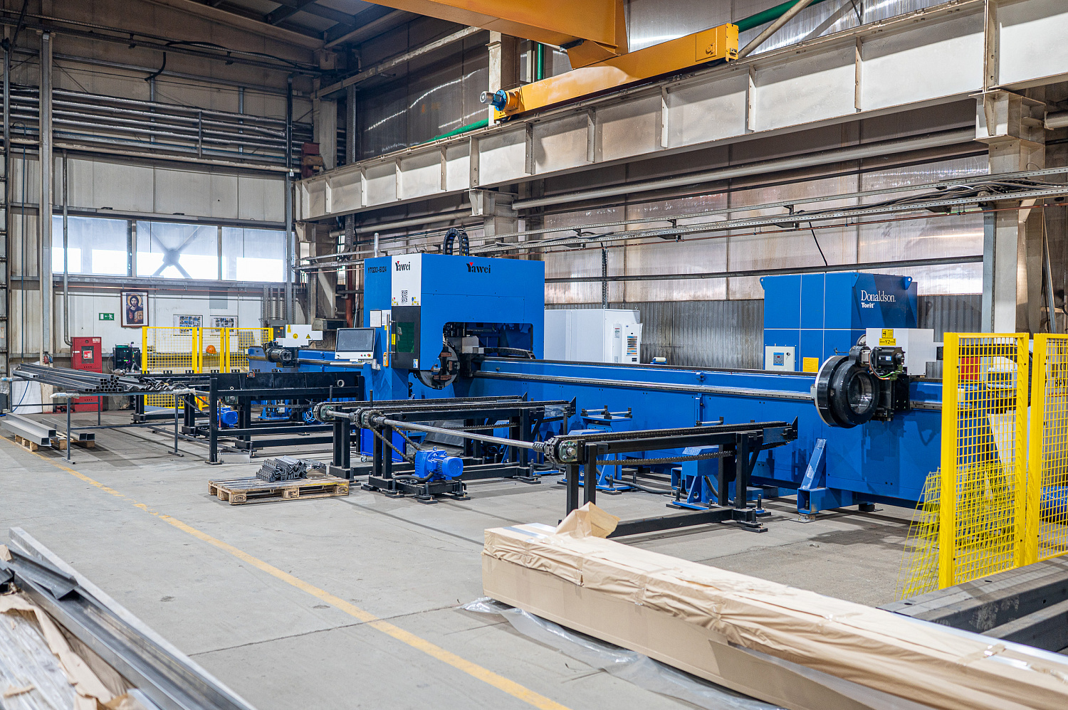 Мощная лазерная труборезная установка для производства металлоконструкций в Минске